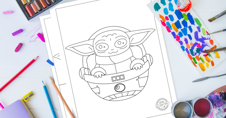 Baby Yoda Coloring Pages Facebook