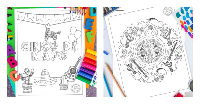 Cinco de mayo coloring pages Kids Activities Blog FB