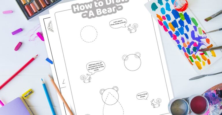 How To Draw a bear coloring page Facebook