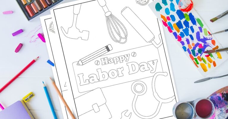 Labor Day Coloring Pages Facebook