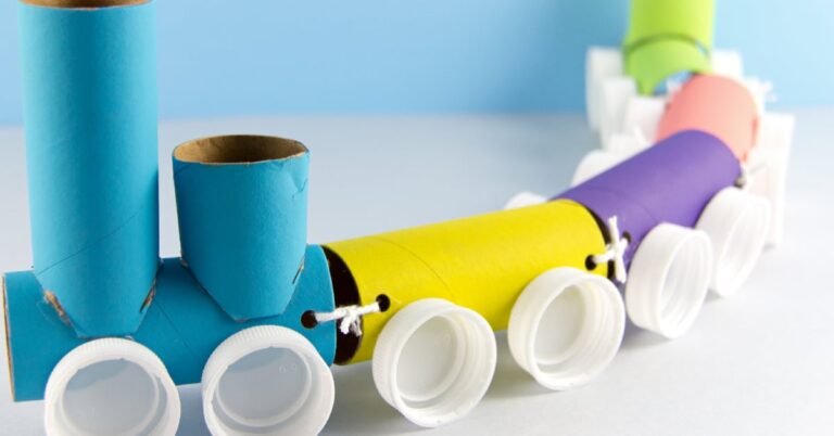 Toilet Paper Roll Train Craft for Kids Kids Activities Blog fb