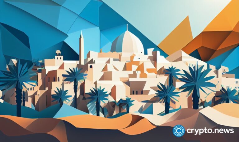 crypto news Israel day light white and blue colors low poly style