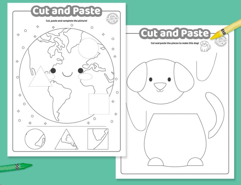 Cut and Paste Worksheets Printable Facebook