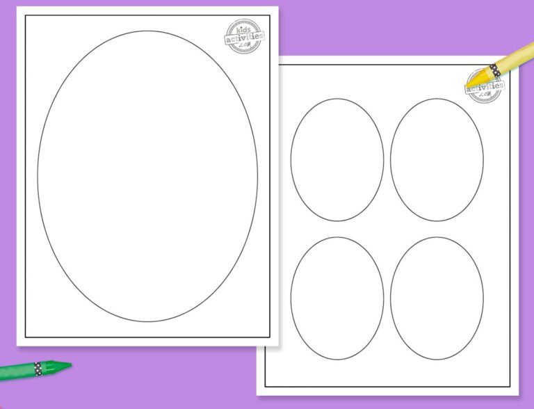 Oval Template Printable Facebook