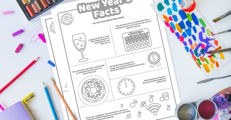 New Years Facts Coloring Pages Facebook