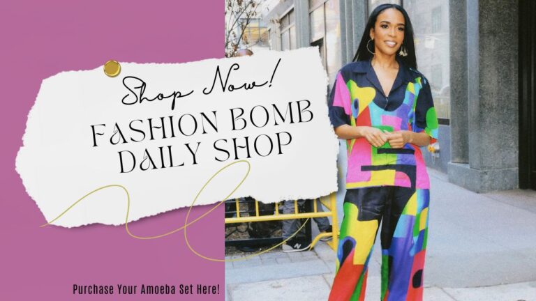 Michelle Williams Stuns in a Multicolor Bruce Glen Amoeba Set on the Tamron Hall Show Shop the Look